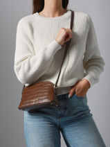 Cross Body Tas Exo Leder Lancaster Bruin exo 113-vue-porte